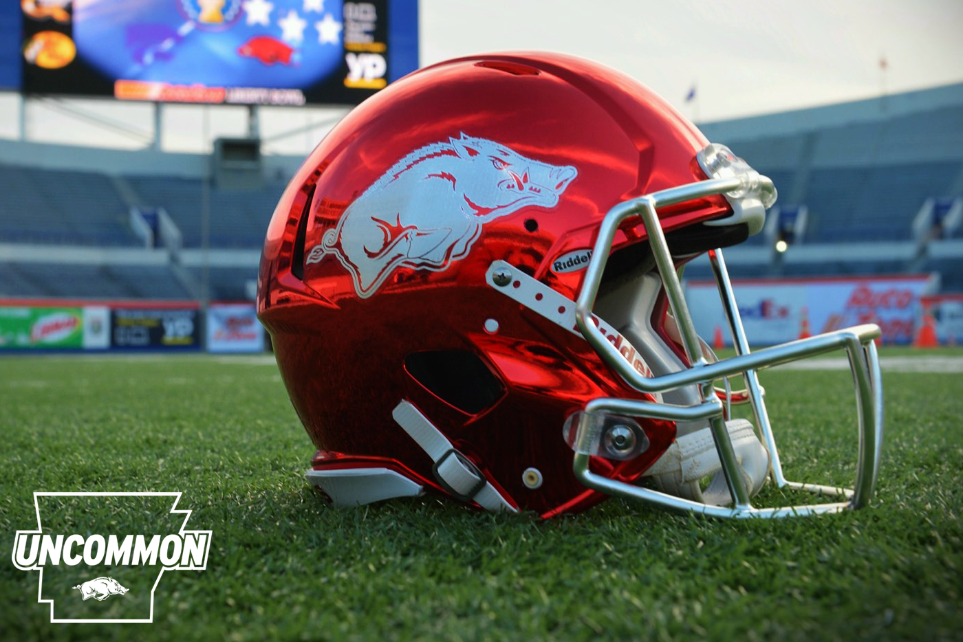 New Chrome Lids For Liberty Bowl | Arkansas Razorbacks